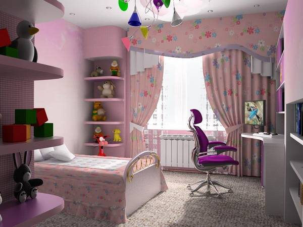 Продумываем дизайн детской комнаты для девочки-подростка - фото