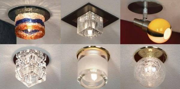 Накладные точечные светильники на потолок: выбор и основы монтажа с фото