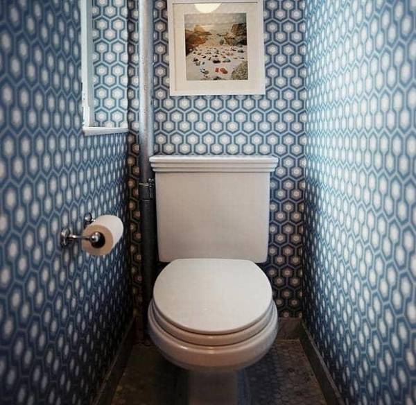 Обои для туалета в квартире: гармоничный дизайн и лучшие фото интерьеров с фото