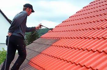 Покраска крыши дома: нюансы малярных работ с фото