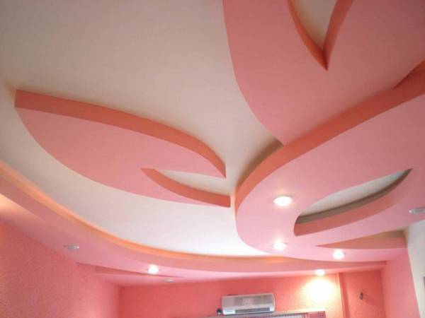 Покраска потолка в квартире из гипсокартона своими руками с фото
