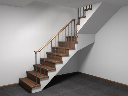 Современные проекты лестниц: 4 варианта - фото