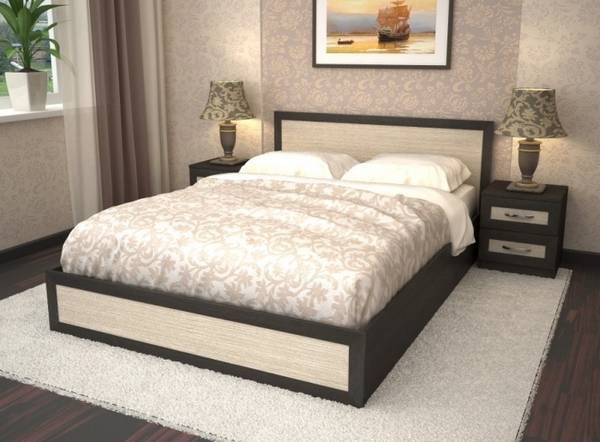 3 варианта размеров 2-х спальной кровати с фото