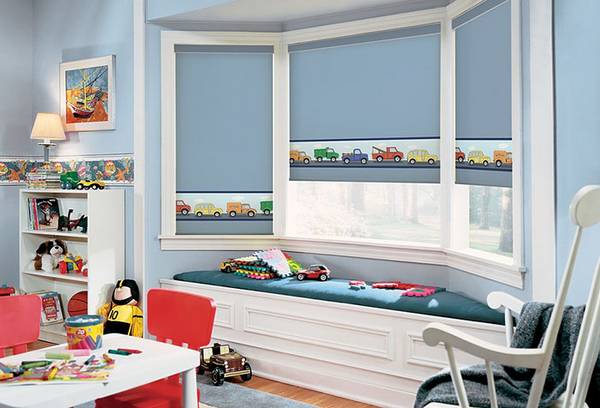 Выбор рулонных штор для детской комнаты - фото