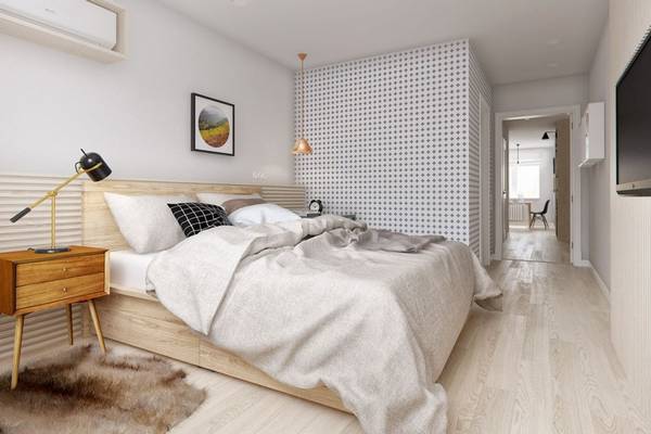 Скандинавские мотивы и современная функциональность в спальне «Anouk» с фото