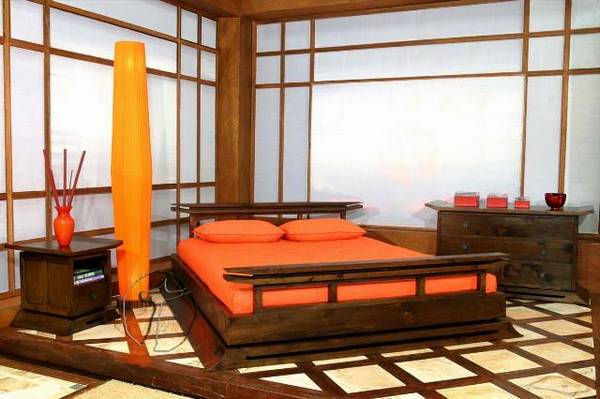 Восточные мотивы: спальня в японском стиле  6 частей дизайна - фото